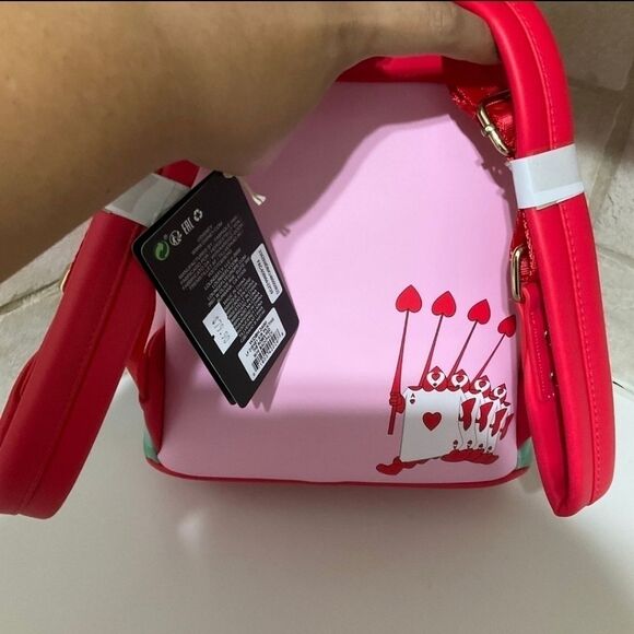 Loungefly Disney Alice in Wonderland Roses in Bush Pink Mini Backpack NWT - Picture 7 of 7